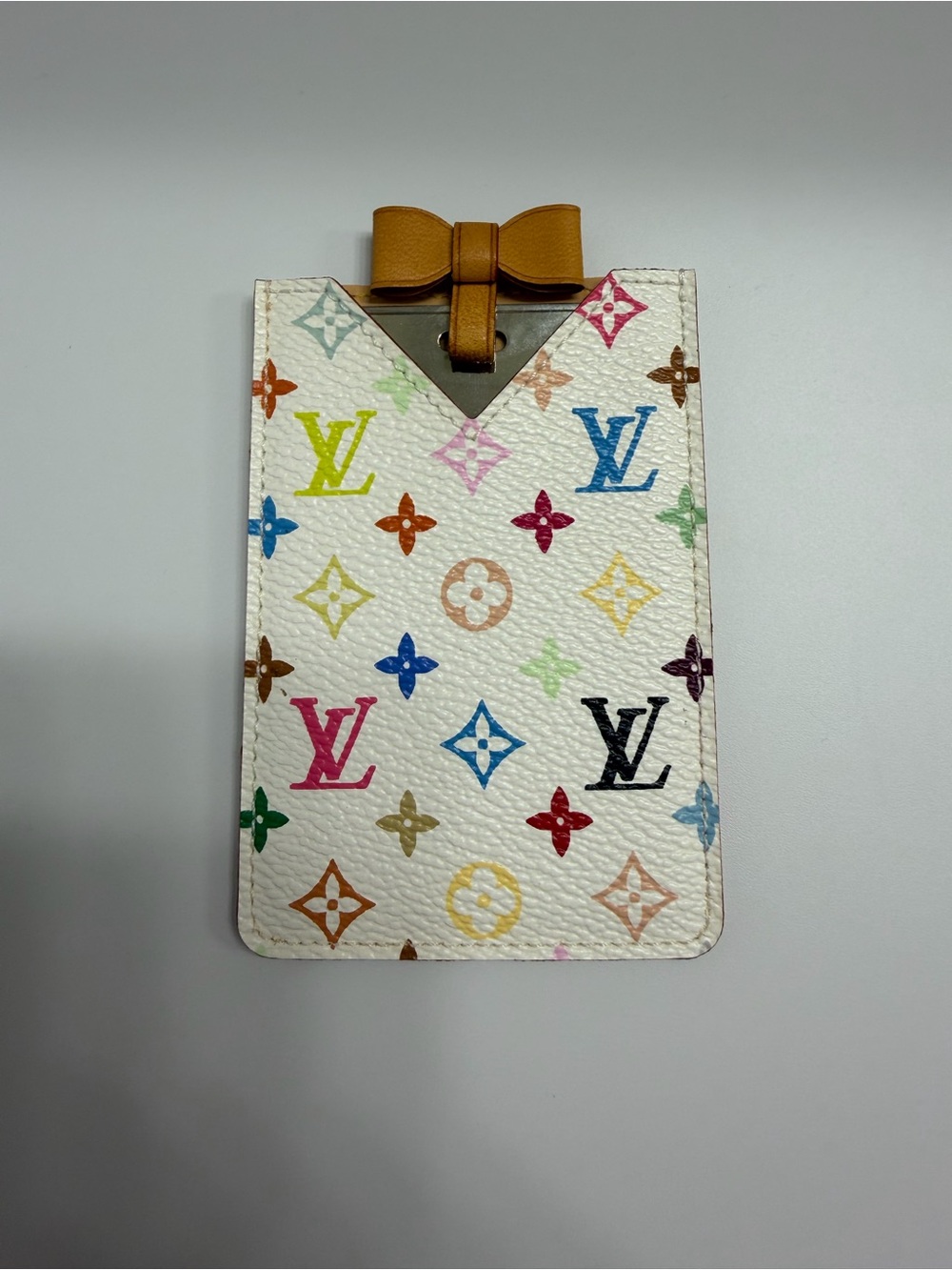 Louis Vuitton X Takashi Murakami White Monogram Etui Mirior